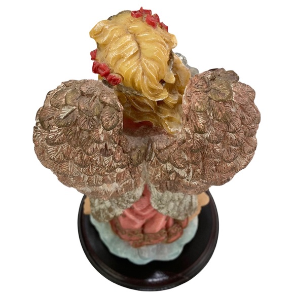 Mann Angel Lion Lamb Resin Figurine Display - Picture 6 of 9